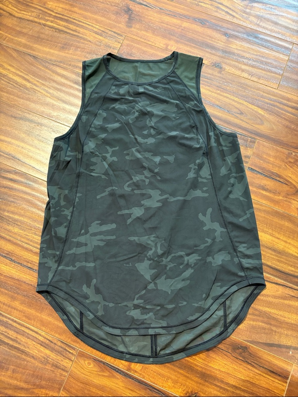 lululemon athletica Black/Charcoal Camo Run Tank